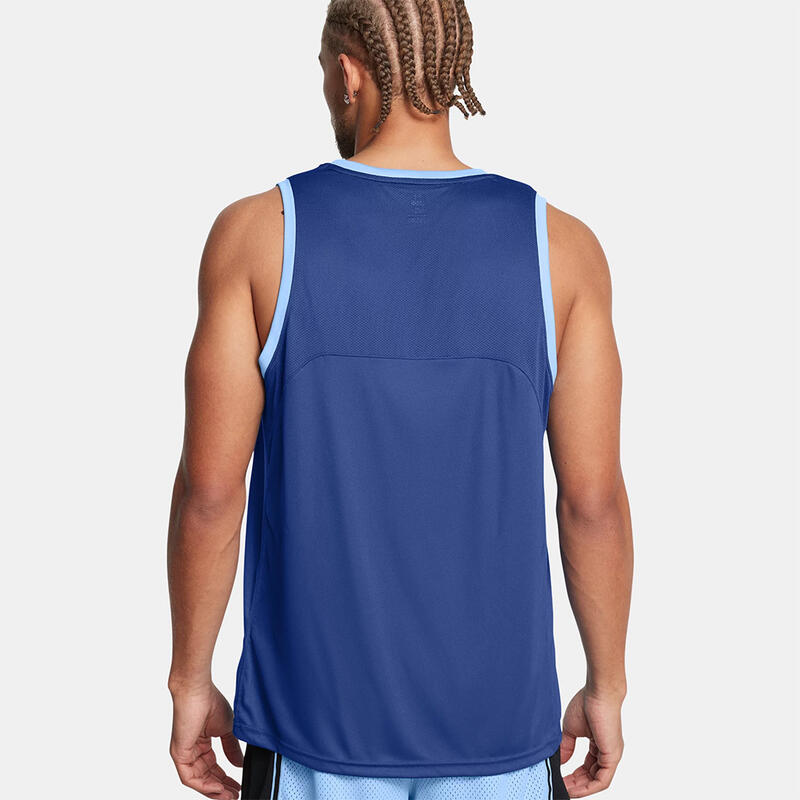 Camiseta Sin Mangas Under Armour Azul Ua Zone Hombre