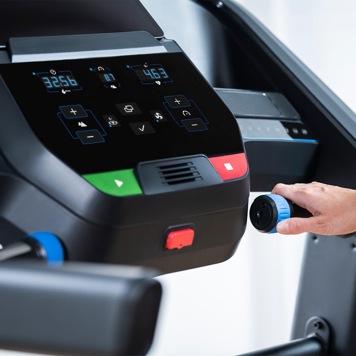 Passadeira de corrida dobrável T202 - 20 km/h, Inclinação 12% e Bluetooth FTMS 7/7
