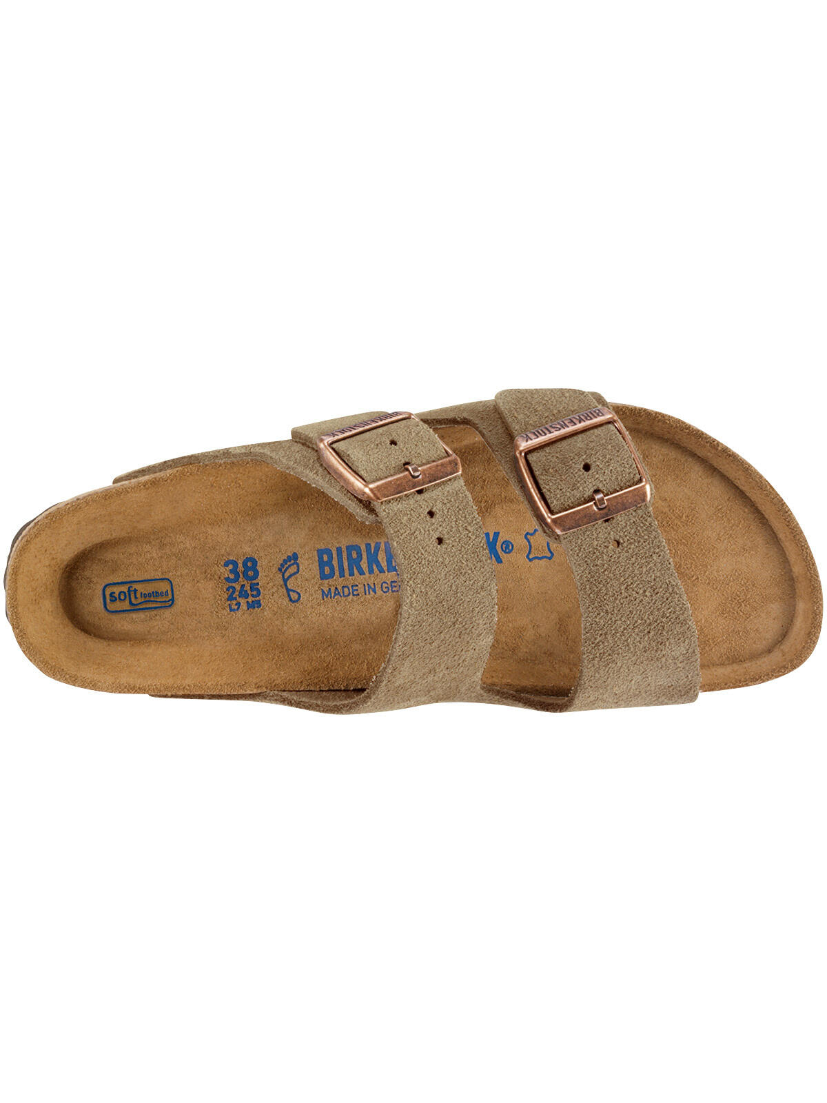 Schuhe  Arizona Soft Assise plantaire Suede Taupe 3/3