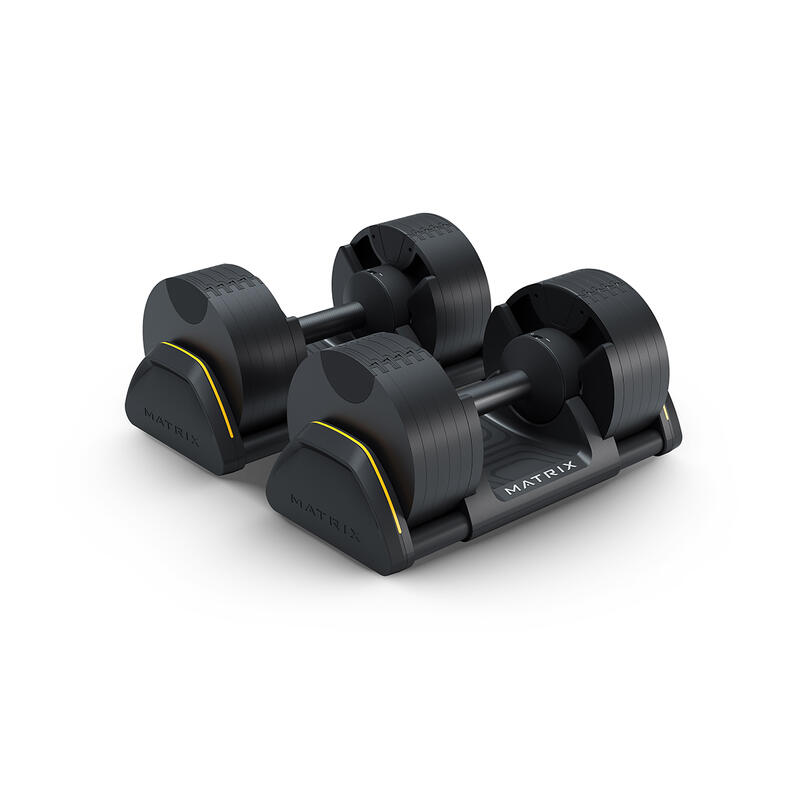 Halteres ajustáveis - Matrix Fitness Conjunto de 2 a 20 Kg (1 par)
