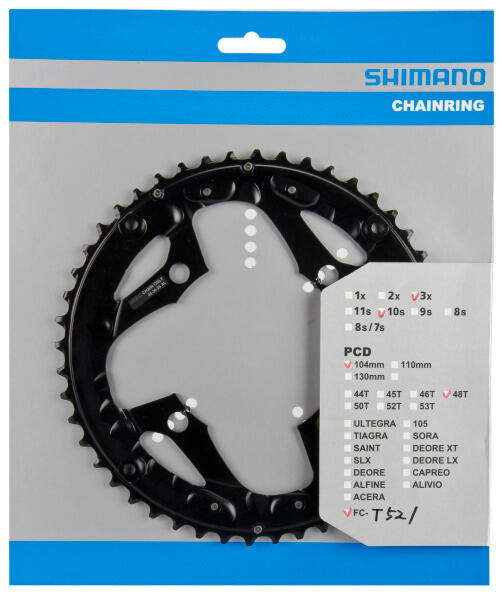 Shimano 48T FC-T521 Kettenblatt - Schwarz 2/4
