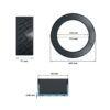 Neumatico Cubierta Tubeless 9,5x2,5-6,1 Cityroad Negro. 3/6