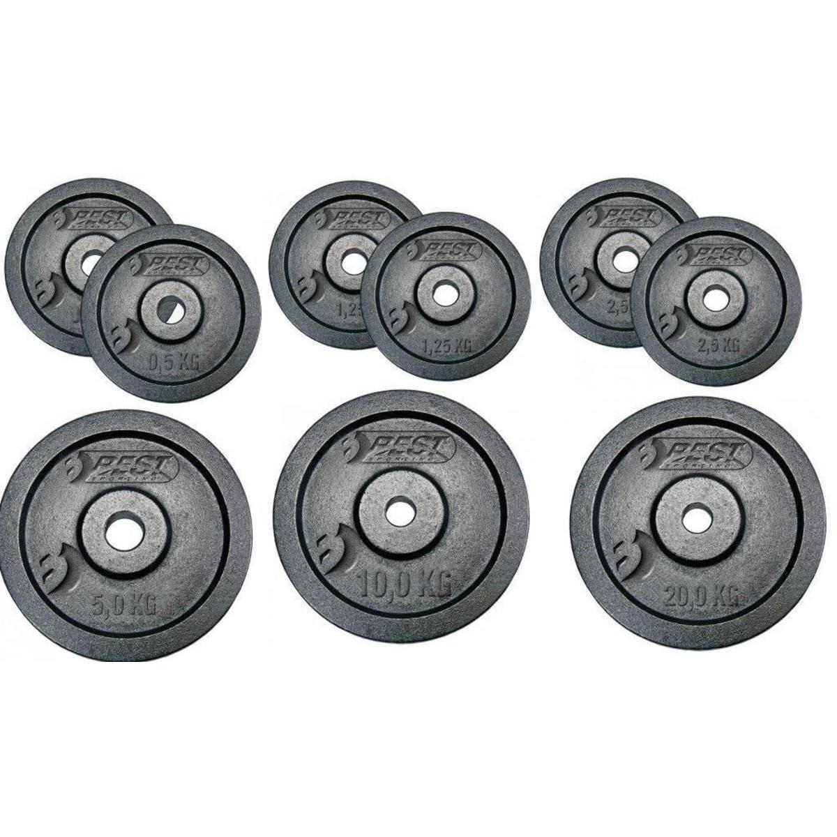 Talerz do podnoszenia ciężarów Best Sporting fi 30 mm 2x1,25kg 3/3