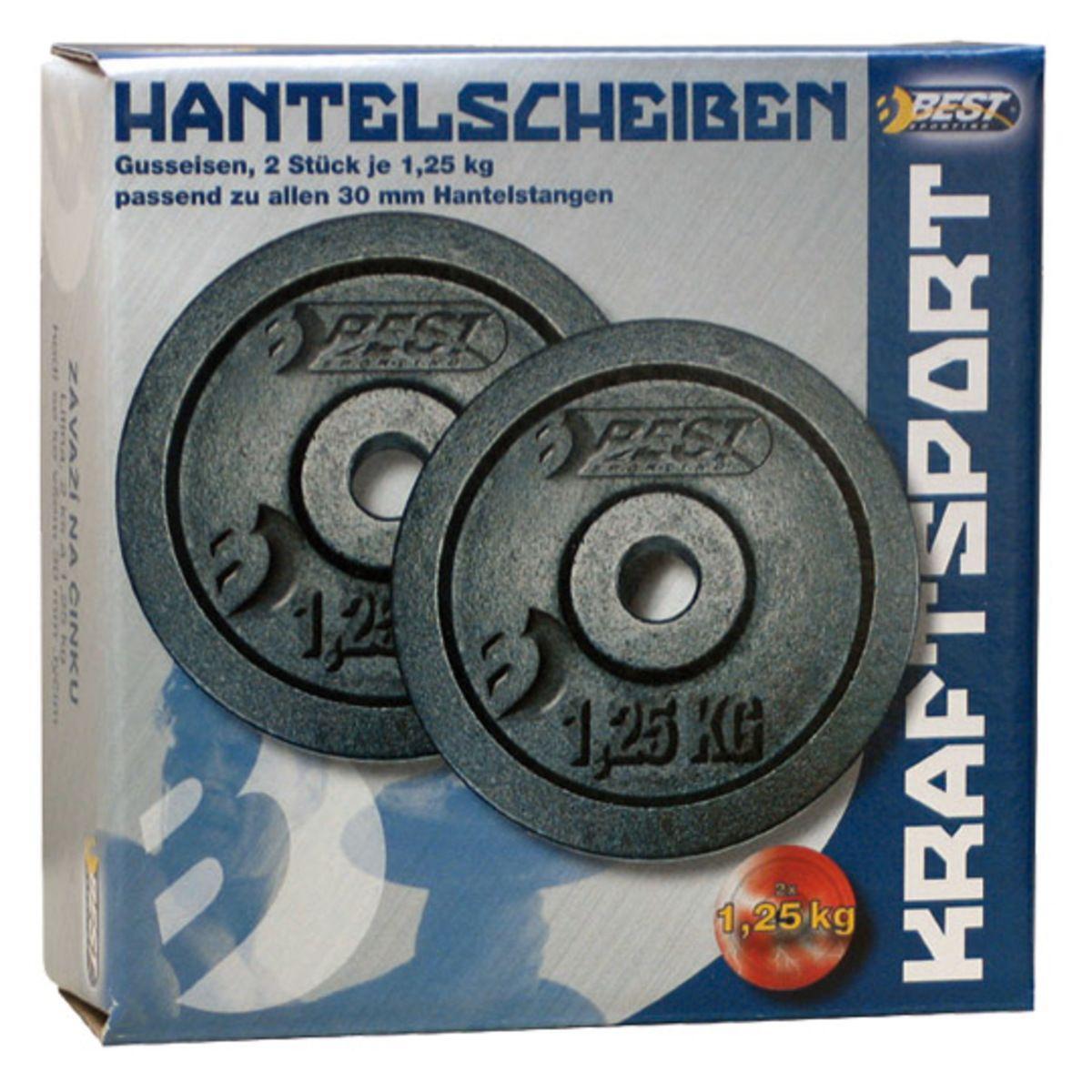 Talerz do podnoszenia ciężarów Best Sporting fi 30 mm 2x1,25kg 2/3