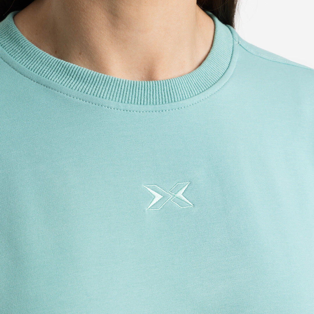 Sweat-shirt Femme Crop en Jersey Stretch 4/4