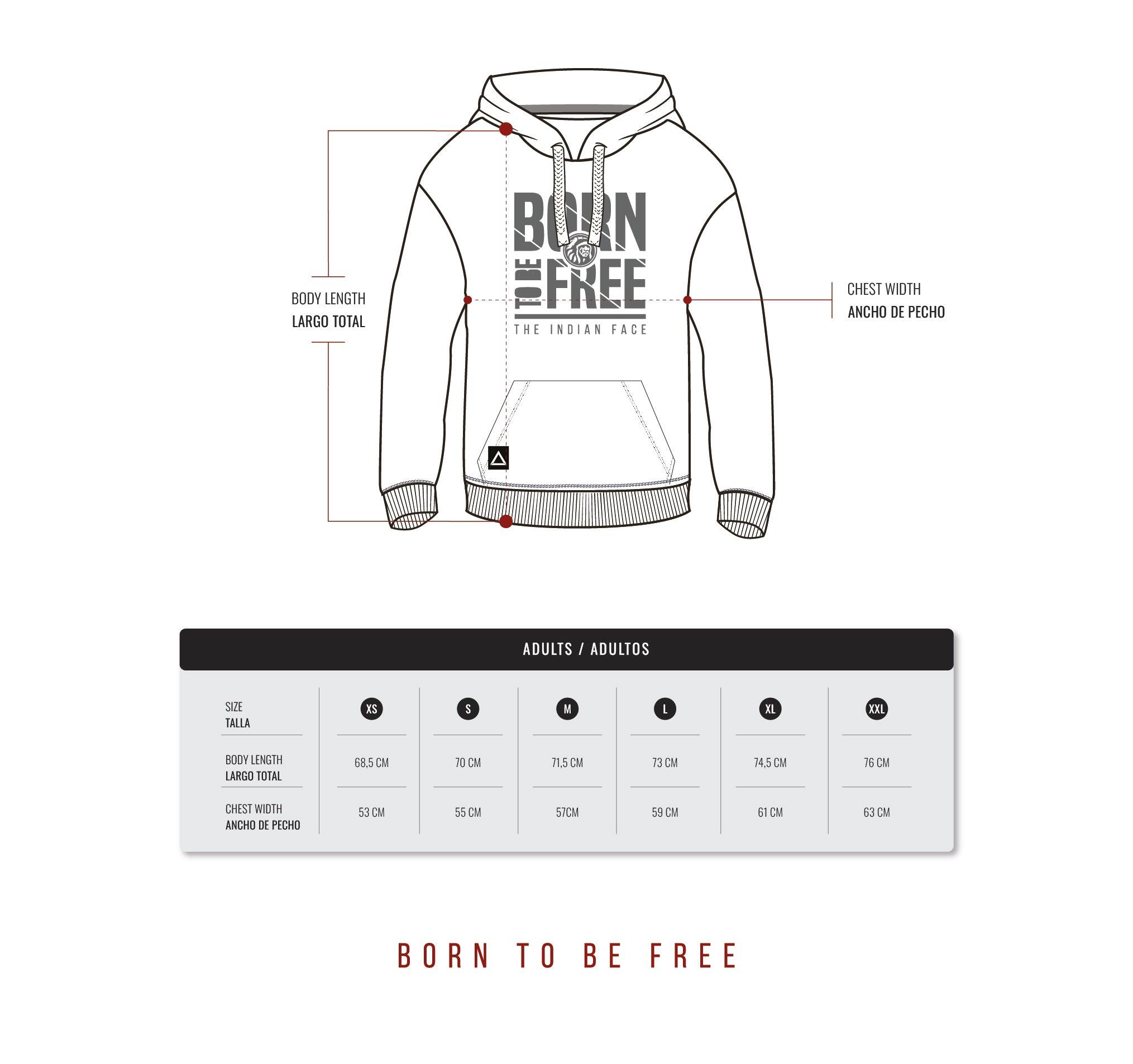 Sudadera adulto de Fitness The Indian Face Unisex Born to be Free Verde 3/5