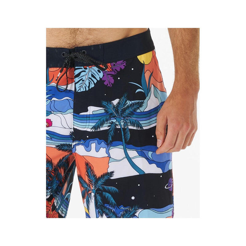 Boardshorty RIP CURL Mirage Postcards czarny