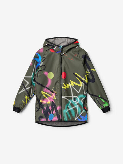 Softshell-Jacke mit Fleece für Kinder Basic, Khaki, Fantasie