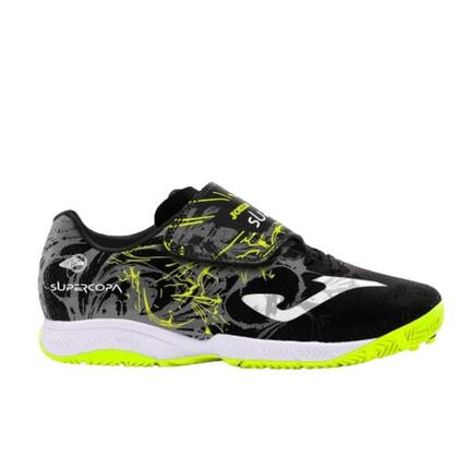 Chaussures Futsal Enfants Joma Super Copa Jr 24 IN Noir