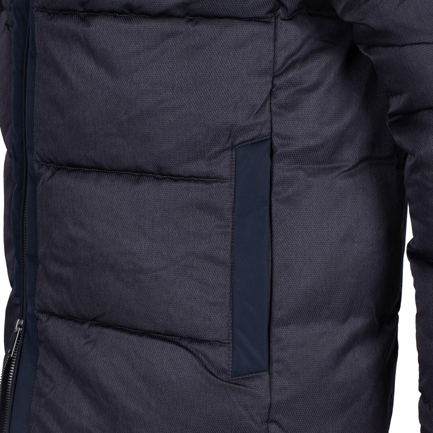 Parka team doublée fausse fourrure navy homme 4/7