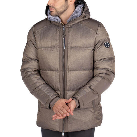 Parka team doublée fausse fourrure homme