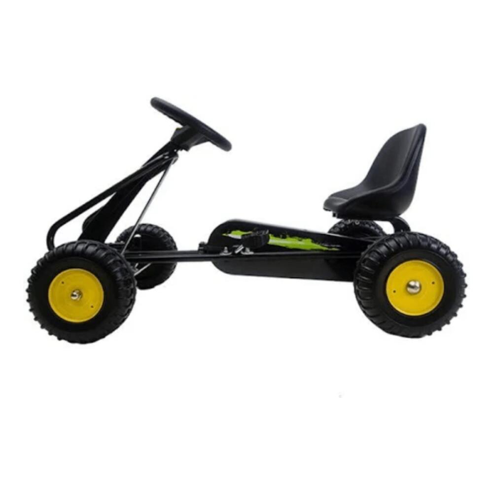 Devessport Coche a pedales Go Kart para niños- Negro 2/2
