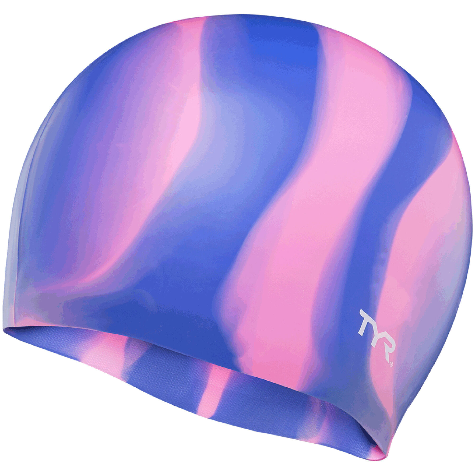 Gorro de natación de silicona multicolor TYR 2/2