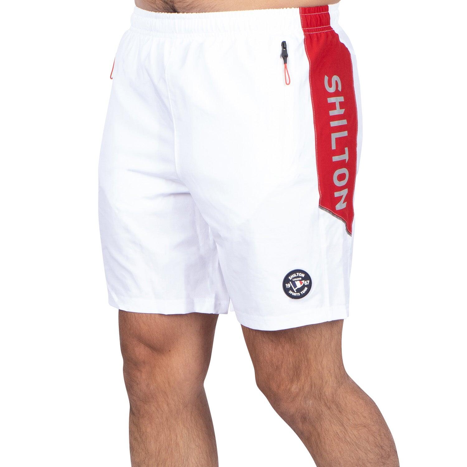 Shilton - Short Tricolore Sport Homme - Shorty De Running - Blanc - 42 M/l - Decathlon