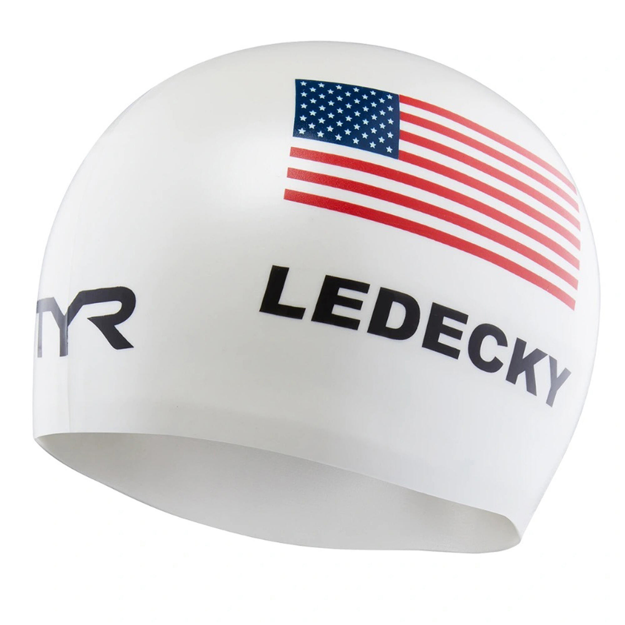 Czepek pływacki na basen uniwersalny unisex Tyr Graphic Ledecky 2/2