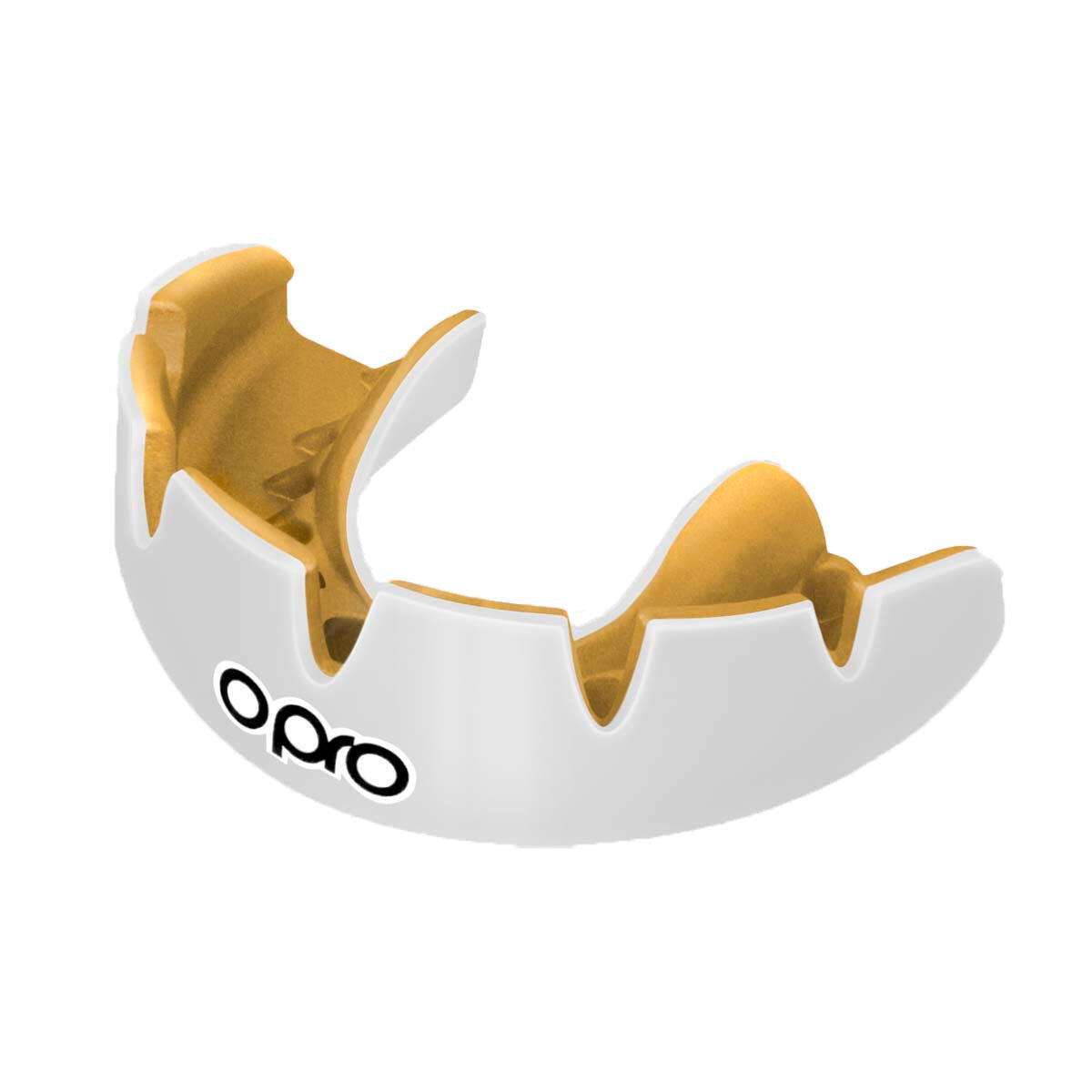 Mundschutz Instant Custom Fit OPRO Zahnspange – Weiss/Gold 4/4