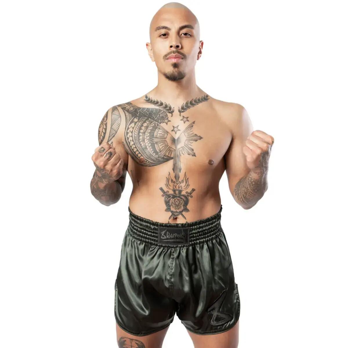 Muay-Thai Shorts 8Weapons Strike – Khaki – M 4/7