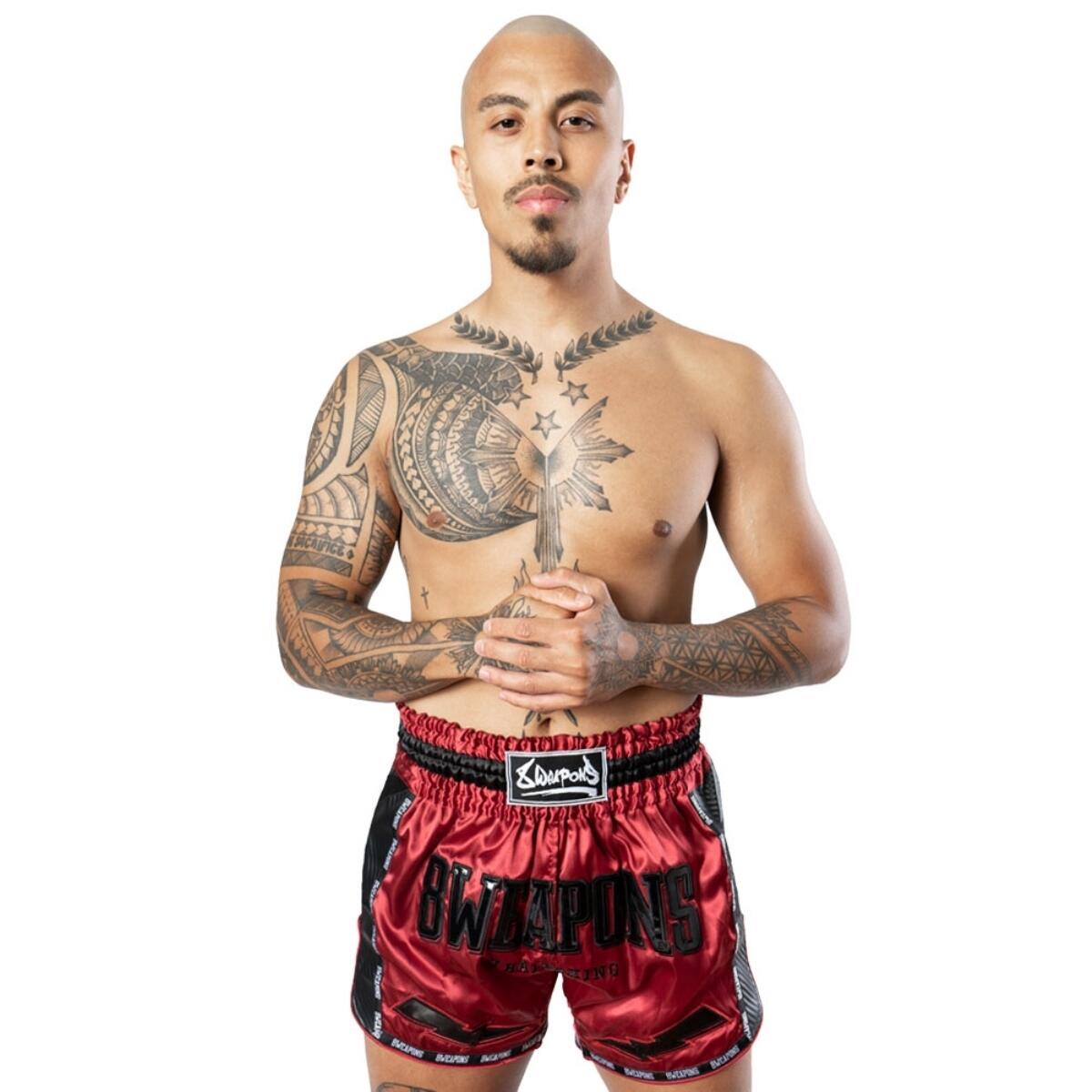 8 Weapons Muay Thai Shorts Carbon -  Dawn 5/7