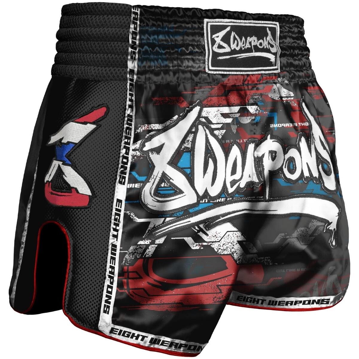 8 WEAPONS 8 WEAPONS Muay Thai Shorts - Cut like a blade black 2.0 XXL