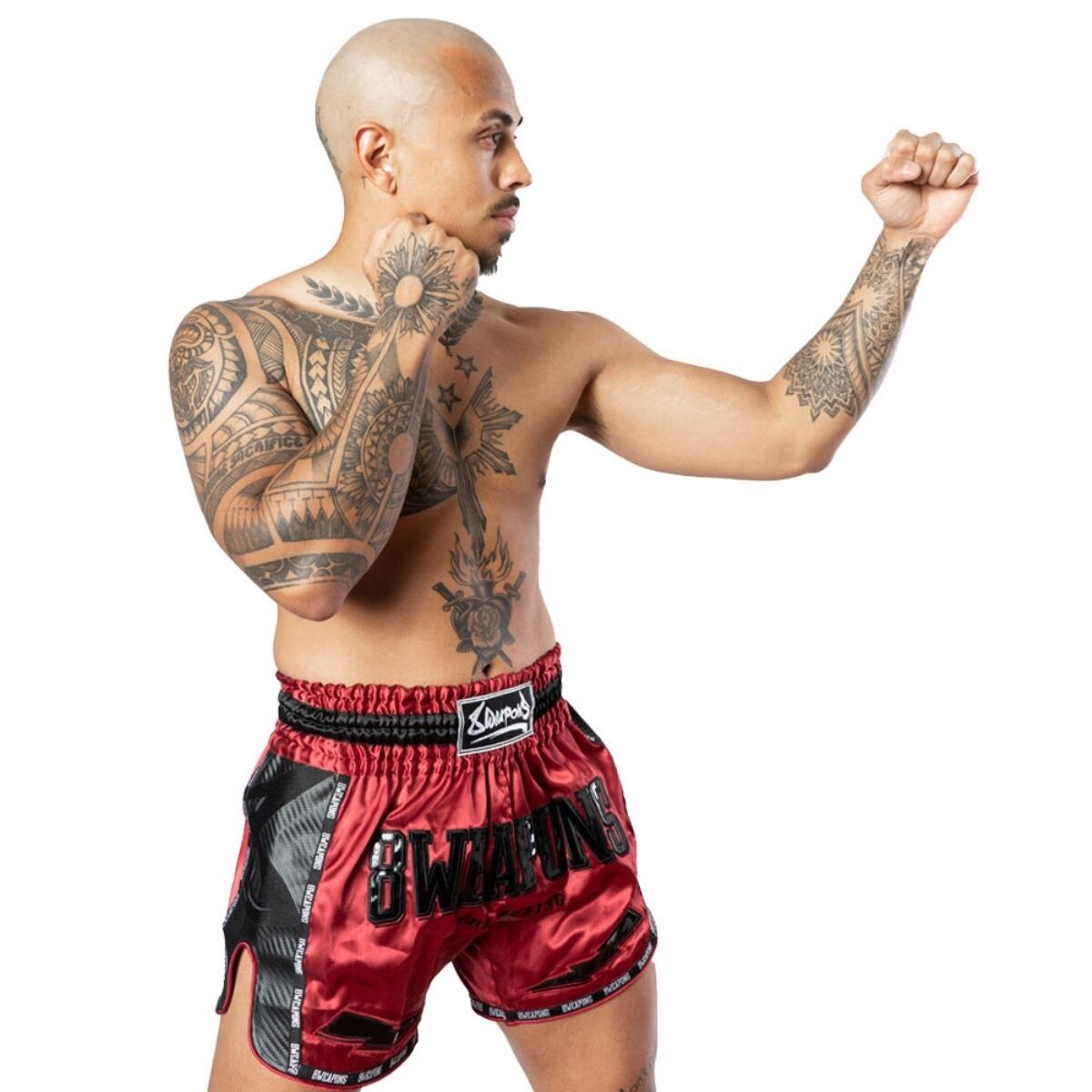 8 Weapons Muay Thai Shorts Carbon -  Dawn 7/7