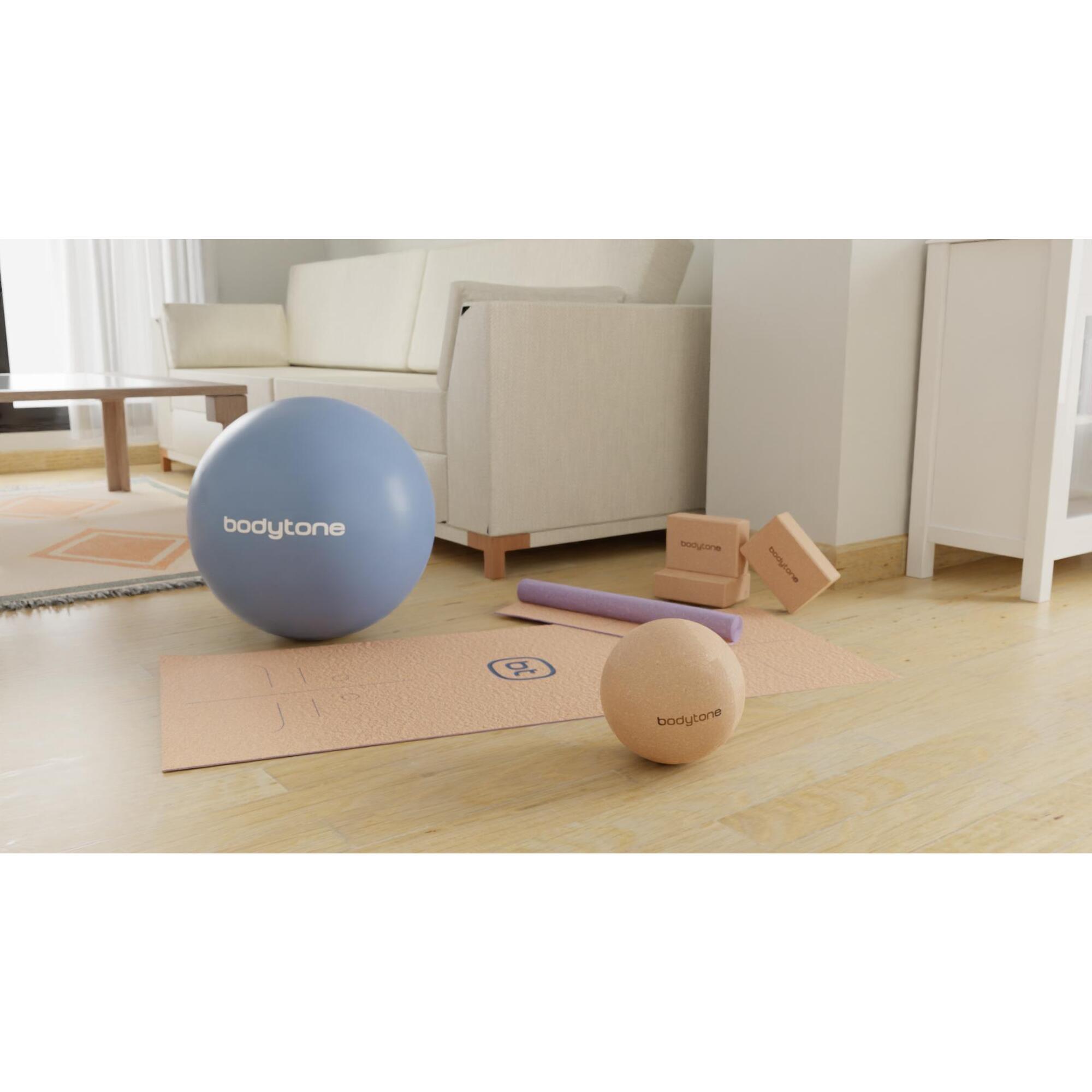 Bodytone - Ensemble De Yoga En Liège : Tapis, Gym Ball, Bloc De Yoga Et Balle De Massage - Yoga Pad - Multicolore - Taille Unique - Decathlon