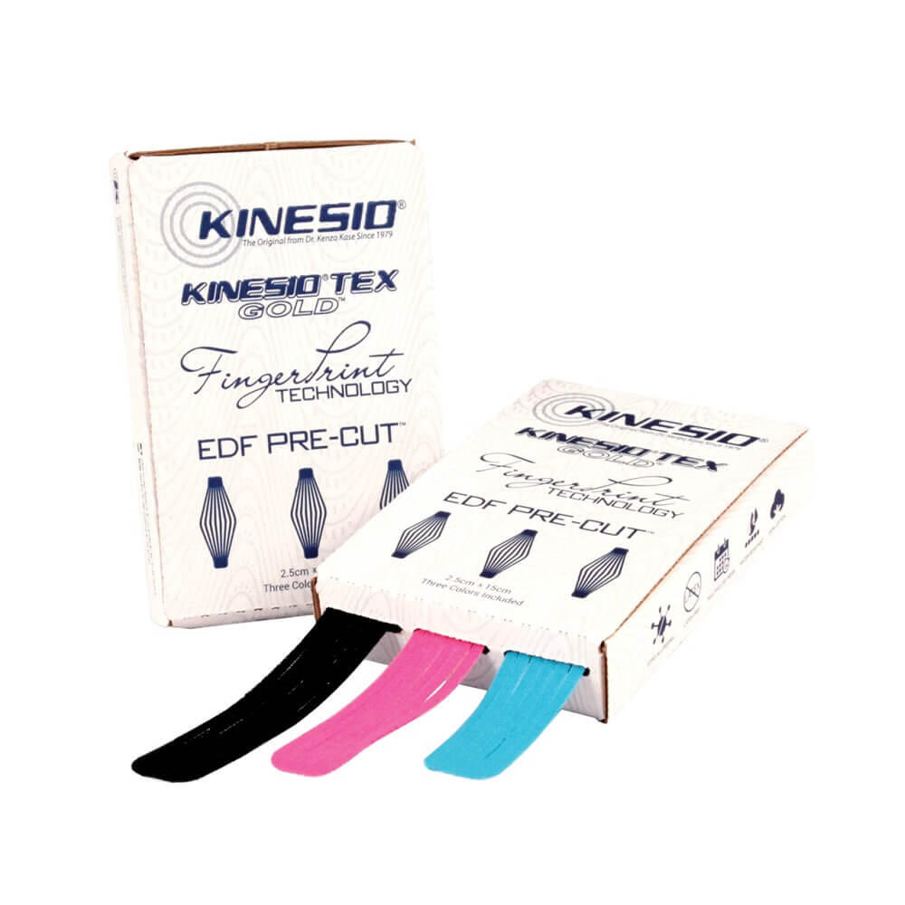 Taśma Kinesio Tex Gold Pre-Cut EDF bawełniane z gotowymi nacięciami 5/7