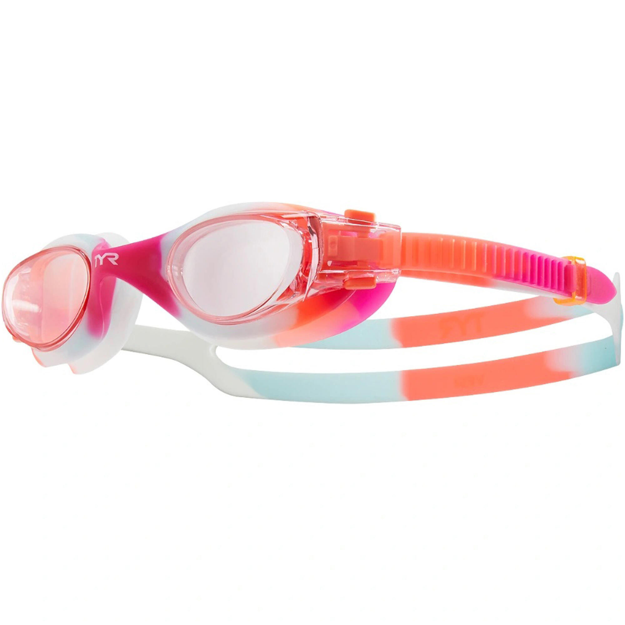 Okularki pływackie dla dzieci TYR Vesi tie dye yth fit 2/2