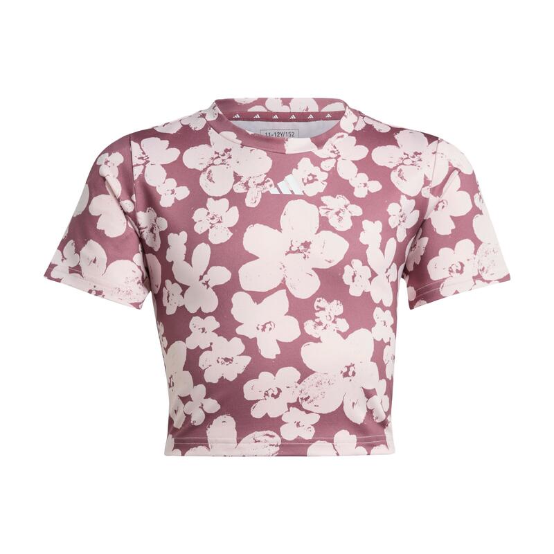 T-shirt de training court imprimé Train Essentials Seasonal Enfants