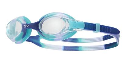 Lunettes de natation TYR pour enfants - Transparentes / Violettes / Turquoise