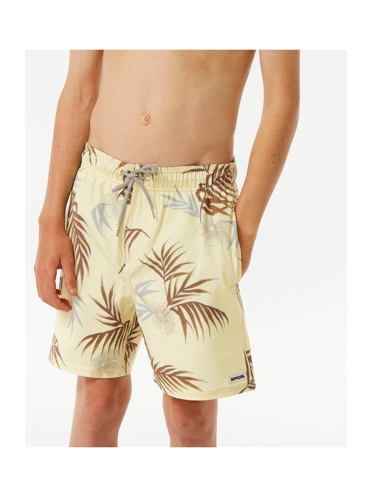 Boardshorty RIP CURL Surf Revival Floral Volley Boy żółty 4/6