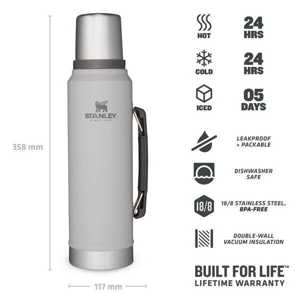 Stanley La leggendaria bottiglia classica da 1,0 l - Cenere 2/6