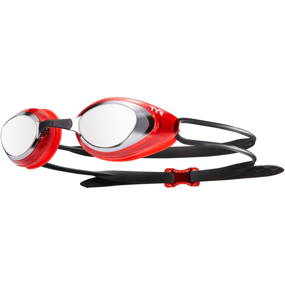 Okulary do pływania na basen startowe Tyr Black Hawk Racing
