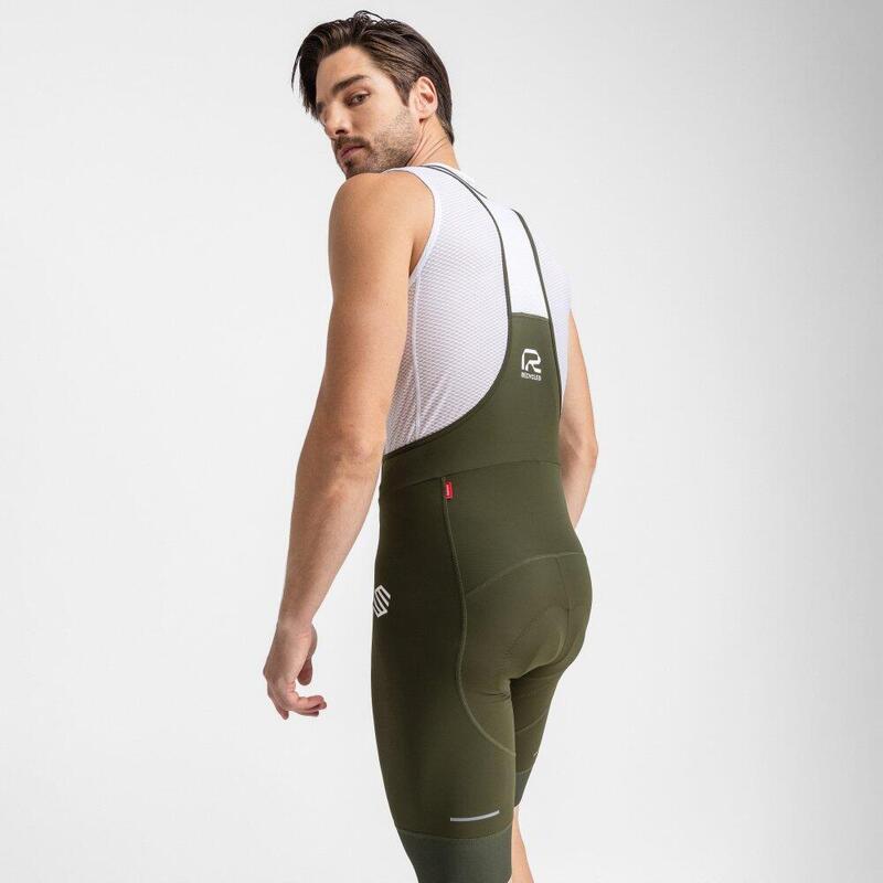 Heren Wielrennen bib shorts van e stoffen Basil SIROKO Groen