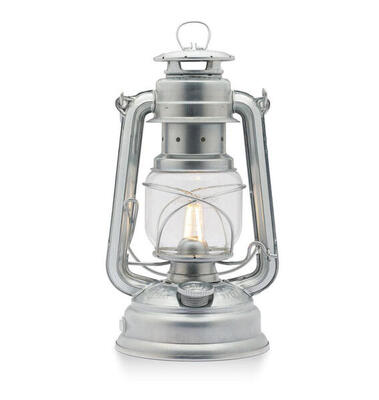 Feuerhand led stormlamp 276 - zink