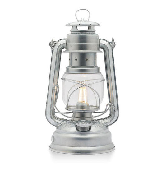 Feuerhand Lampe tempête LED 276 - Zinc
