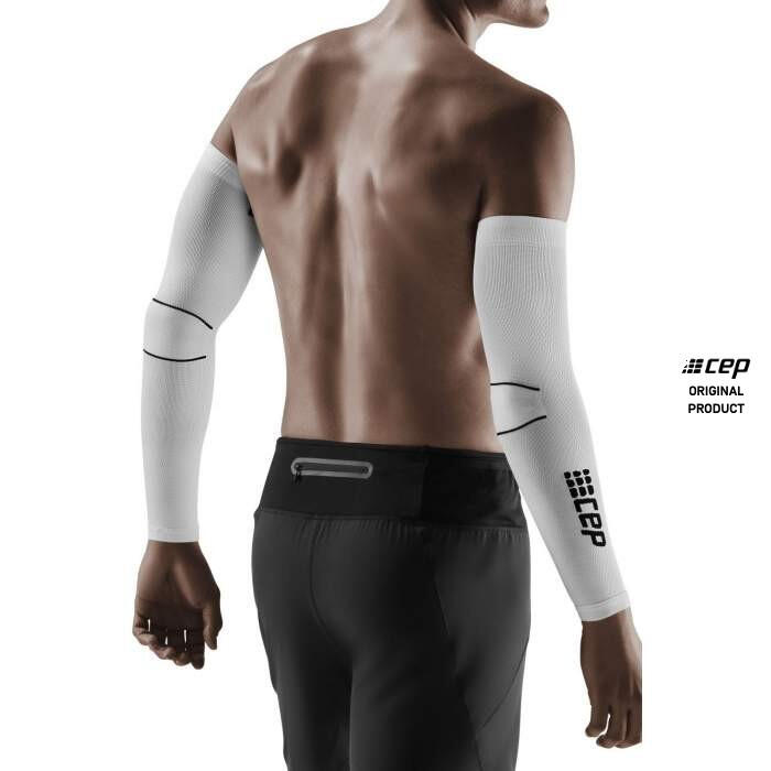Compresie brate - Compression Arm Sleeves L2 - White I Black