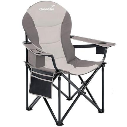 Chaise pliante camping Relax Comfort - Max 160 kg - Sac transport - Vert
