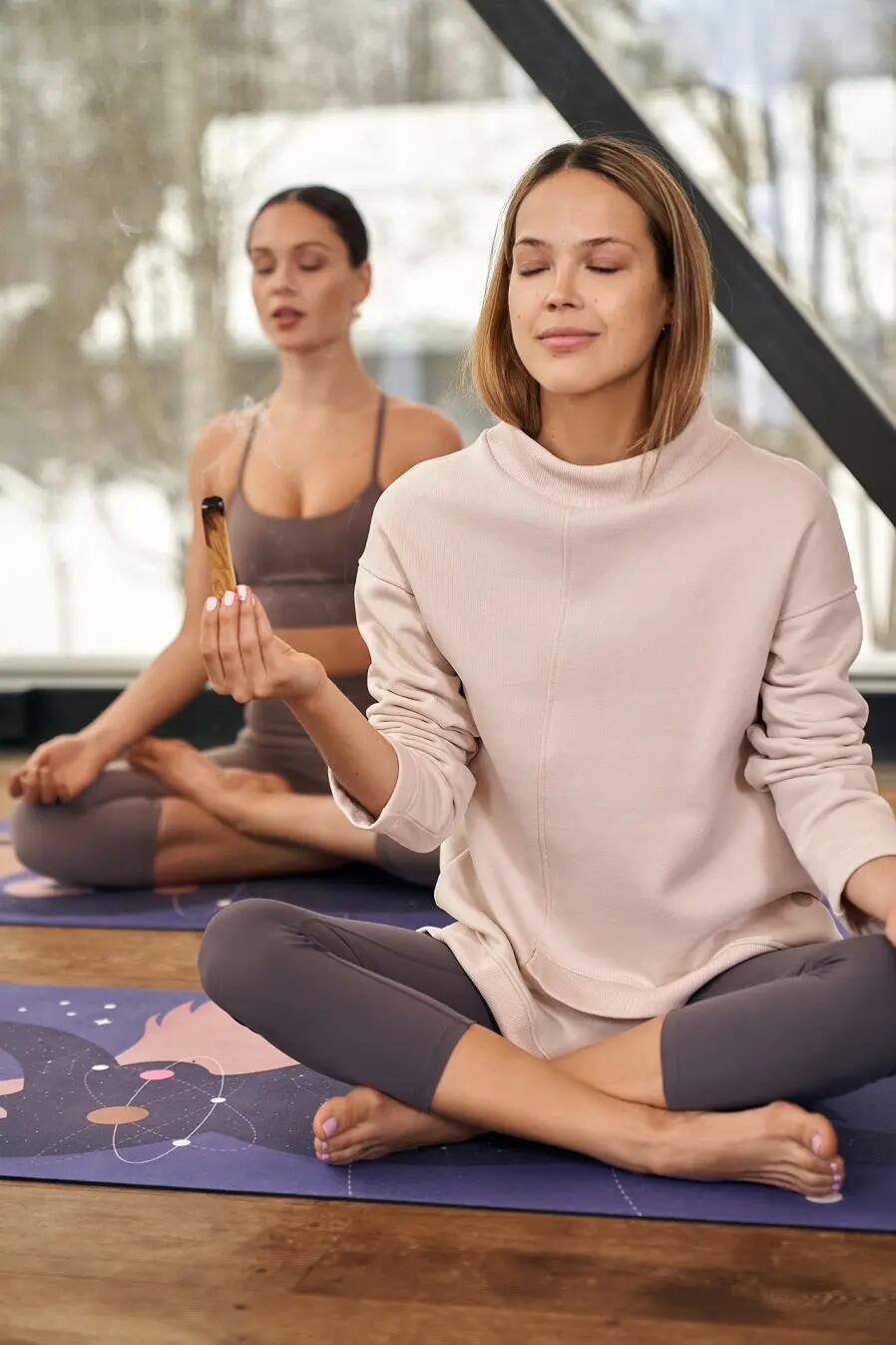 Mata do jogi podróżna Moonholi Cosmic Girl Travel z antypoślizgową powierzchnią 3/7
