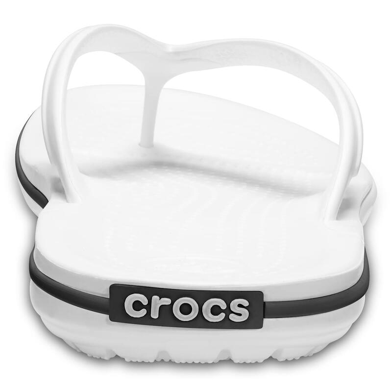 Saboţi Crocs Crocband Flip Alb unisex