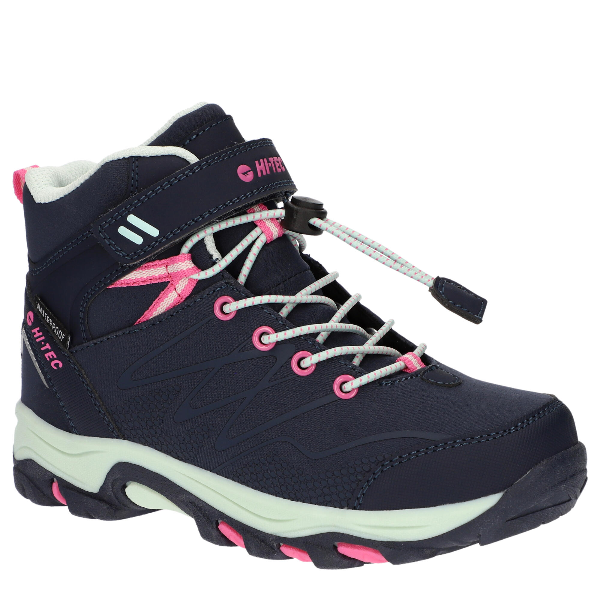 Hi-tec - Hi-tec Chaussures De Randonnée Hi-tec Blackout Mid Wp Jr Marine/rose - Chaussures D'Alpinisme - Bleu - 38 - Decathlon