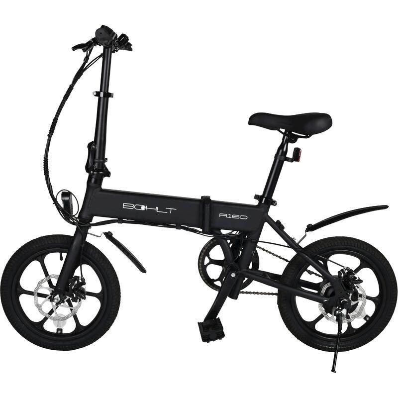 Vélo Pliant Electrique Bohlt R160 - Moteur Roue Arrière - 187Wh - Noir