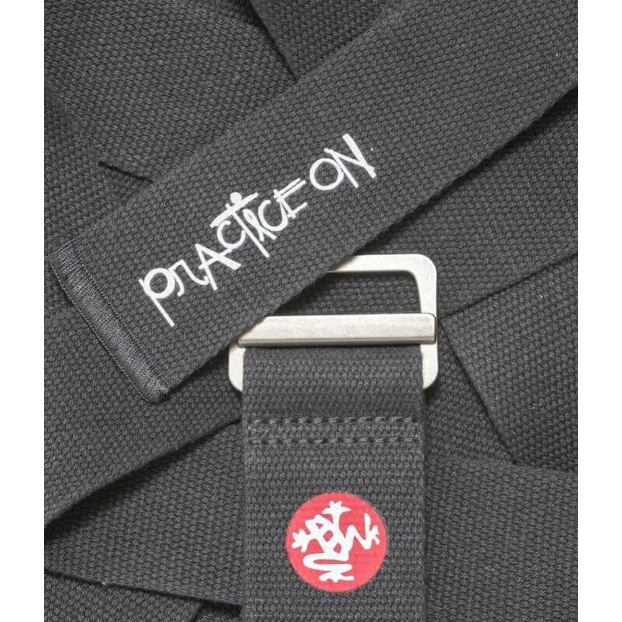 Curea de yoga din bumbac Manduka alignN 243cm - Thunder