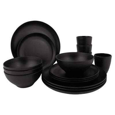 Melamine camping servies set orville reizen borden mokken 16 stuks