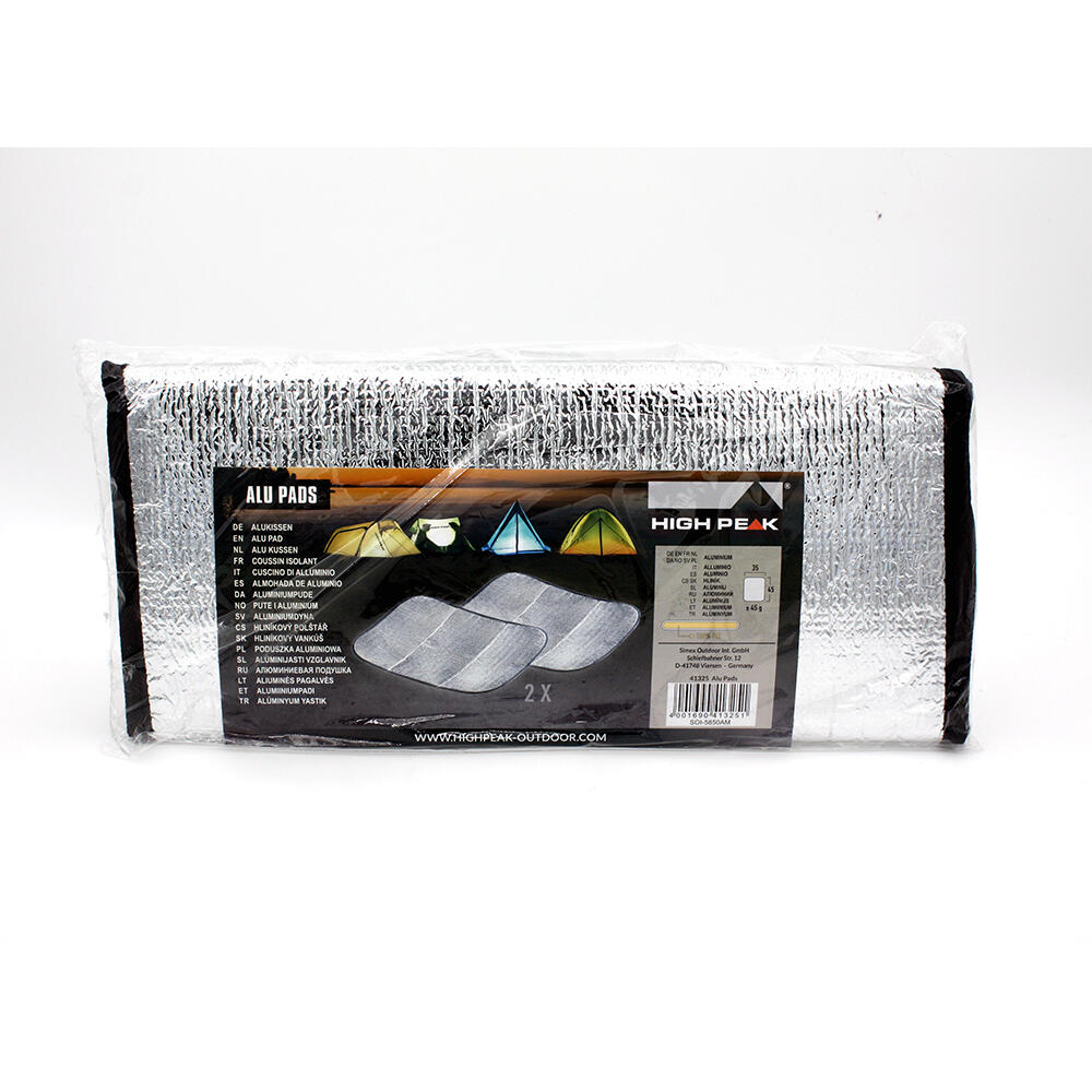 2 x Isolerend Aluminium Zitkussen Camping Fishing Stadium 2/2