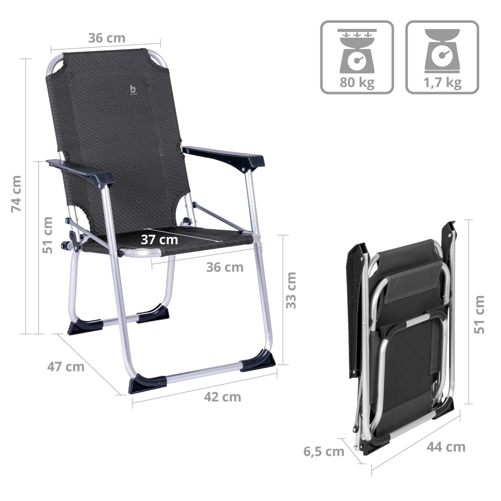 Silla para niños - Copa Rio - Safety-Lock - Grafito 2/6