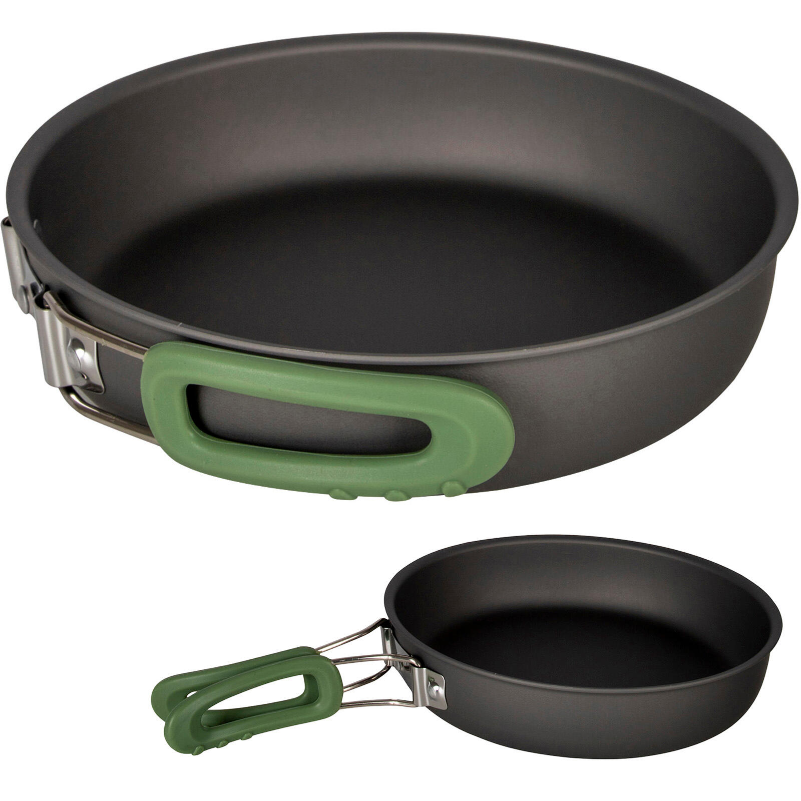 Camping kookset Explorer 3-delig kookgerei pan stapelbaar aluminium 3/7