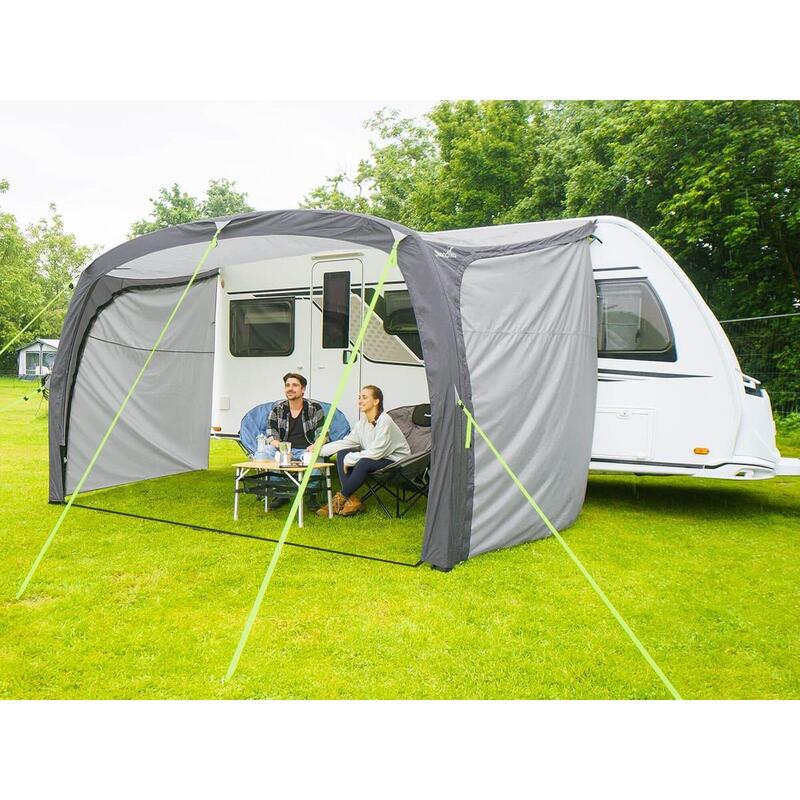 Voortent Vika Air Caravan 400 - opblaasbare luifel met zijwand - Caravan Tarp