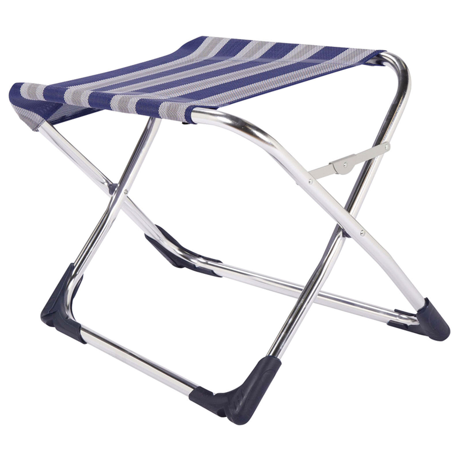 Crespo - Voetenbank - AL/231 - Classic - Blauw gestreept 4/5