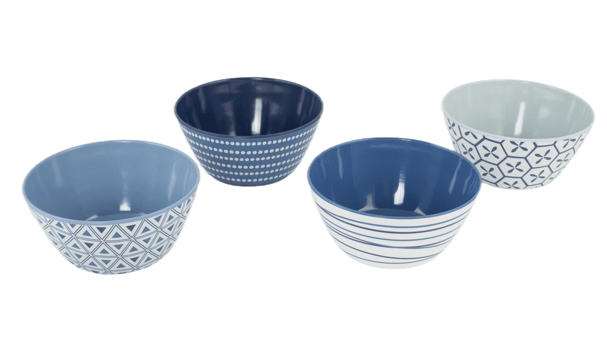 Melamine campingservies Mix&Match borden mokken 16 stuks 6/7