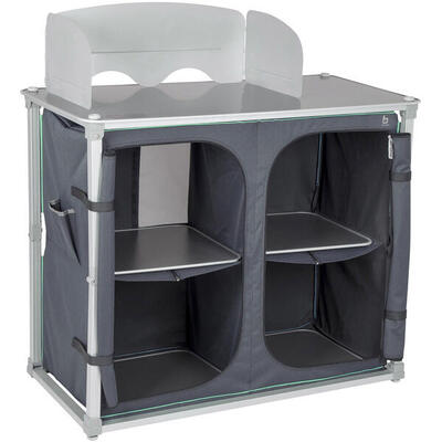 Quick up camping reis keuken box tent vouwkast kast windscherm aluminium